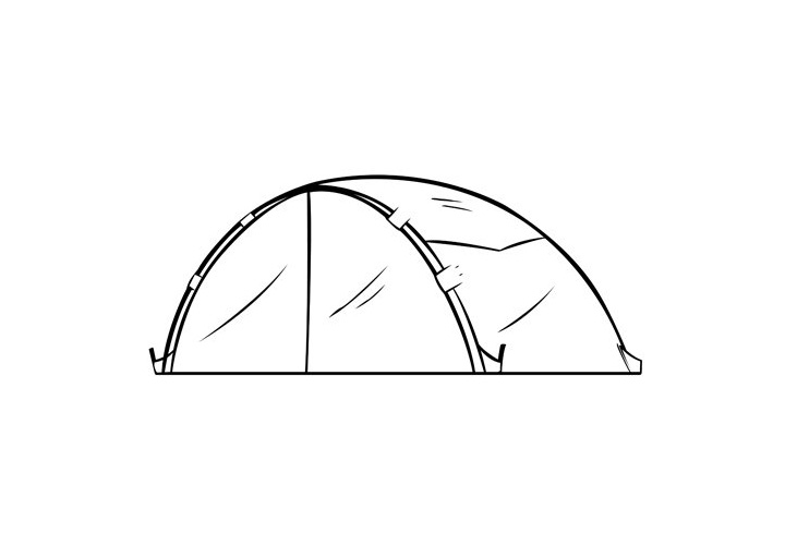 露营帐篷的画法-图1