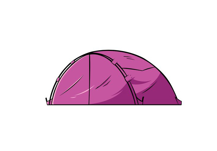 露营帐篷的画法-图5