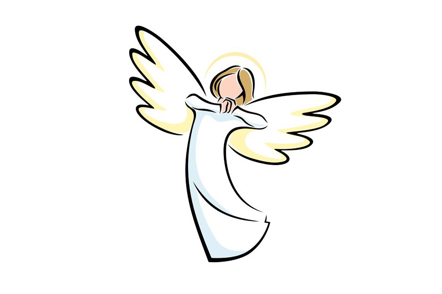 5张天使的简笔画图片-图4