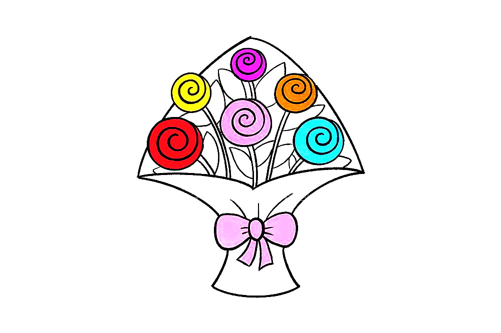 步骤9：最后，涂上我们喜欢的颜色