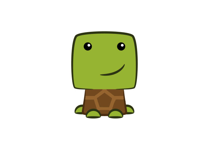 如何画简单可爱的小乌龟