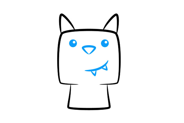 如何画可爱的卡通蝙蝠-图2