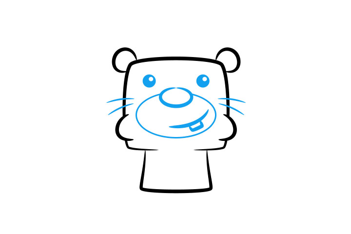 简单可爱海狸的画法-图2