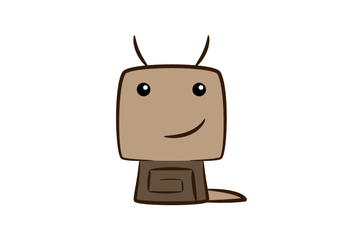 超简单卡通蜗牛简笔画