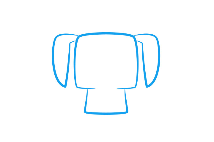 如何画可爱的卡通兔子-图1