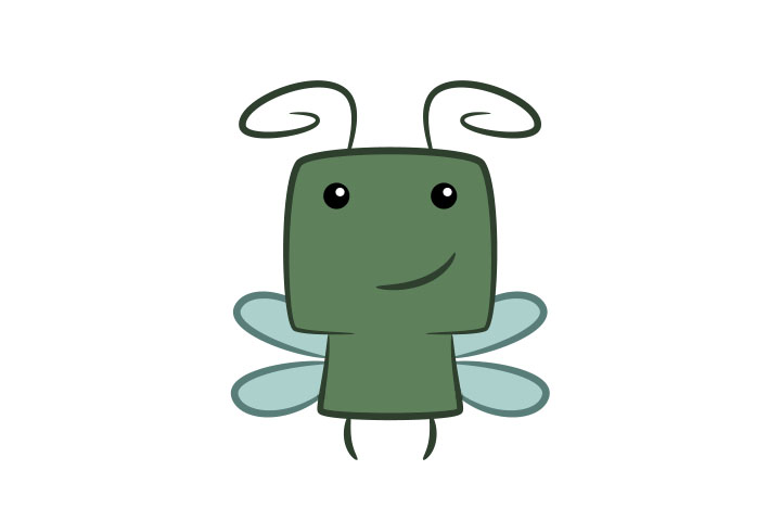 如何画可爱的蜻蜓