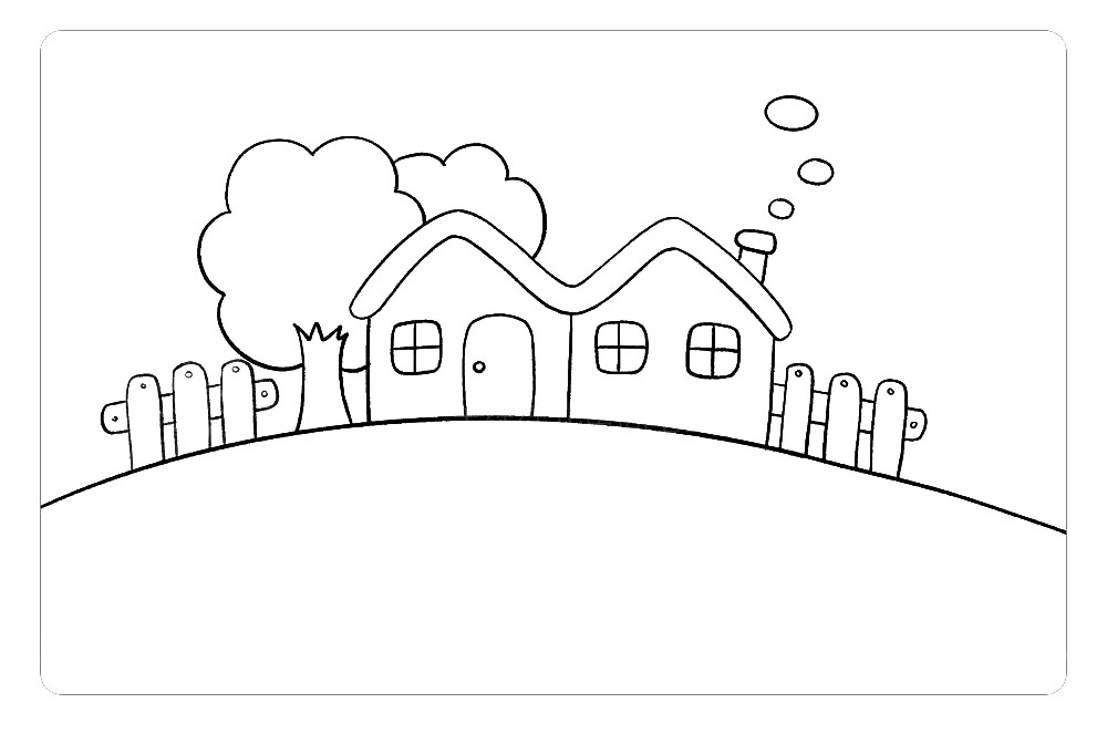 步骤8：再画上小栅栏，这里同样要注意前后遮挡关系