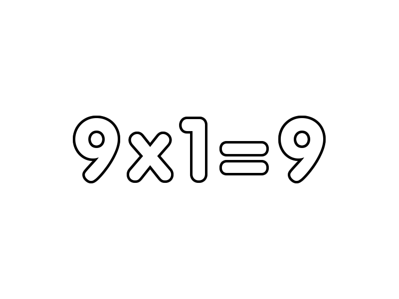 9的倍数填色图片-图1