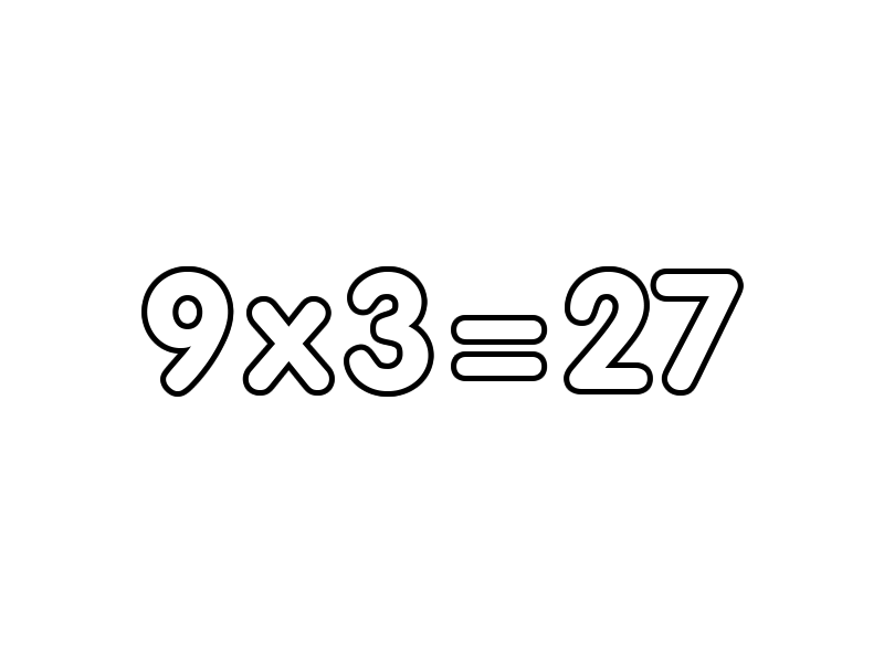 9的倍数填色图片-图3