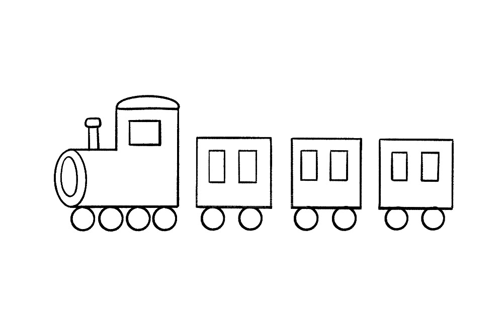 步骤6：继续给车身部分加上窗子