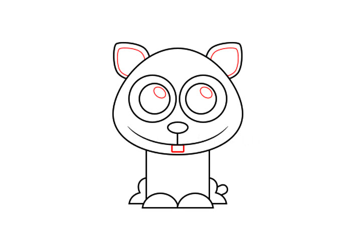 如何画卡通仓鼠-图5