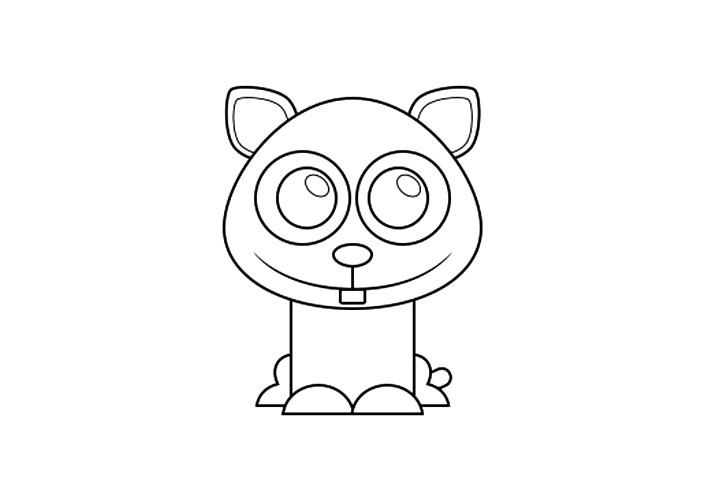 如何画卡通仓鼠-图6