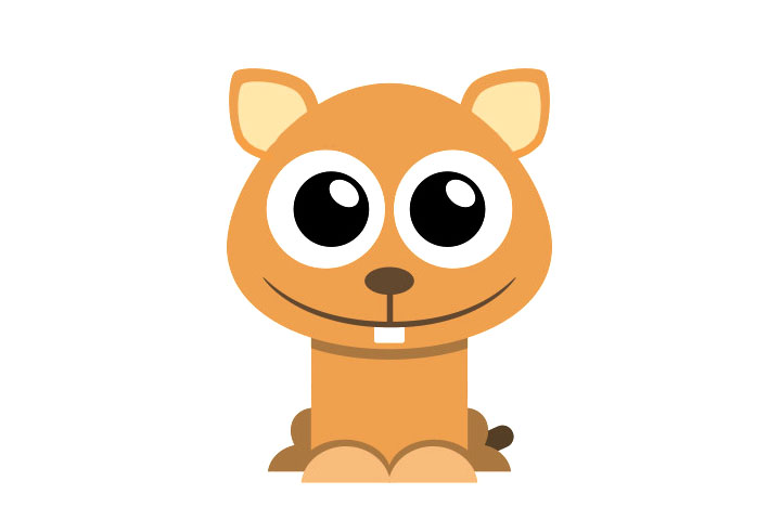 如何画卡通仓鼠