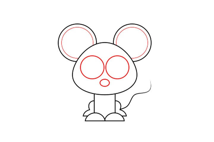 如何画可爱小老鼠-图4