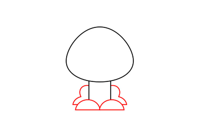 可爱小狗简笔画画法步骤-图2