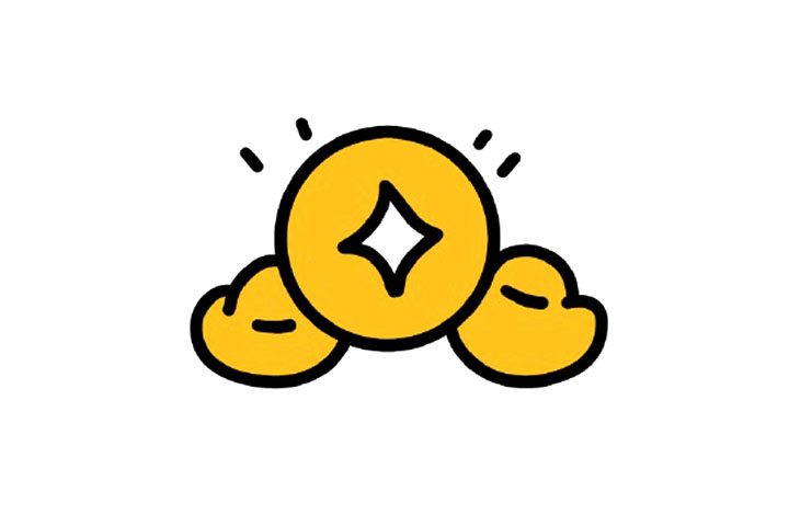 新春金元宝简笔画画法步骤