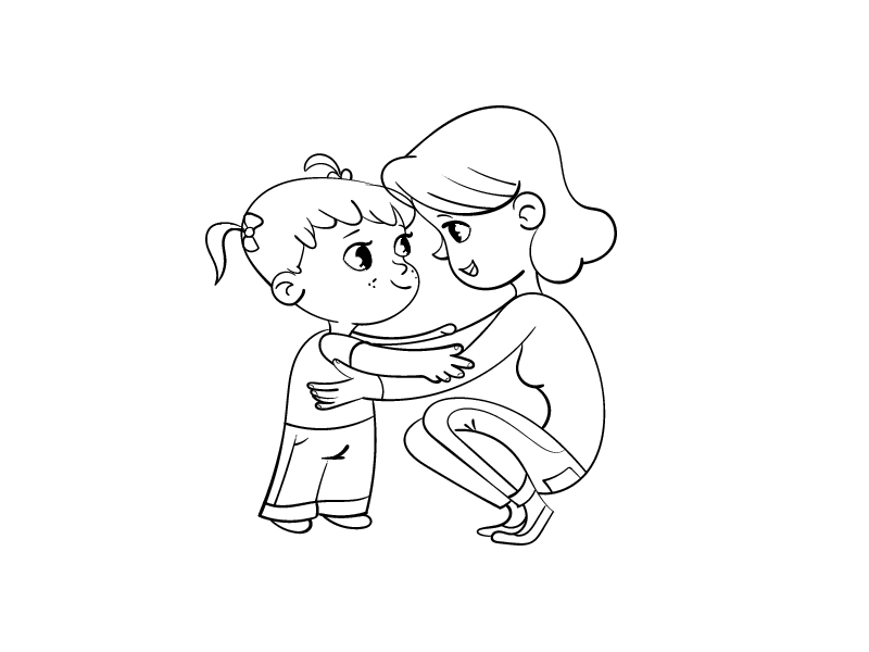 7张简单好画的母亲节主题简笔画-图1