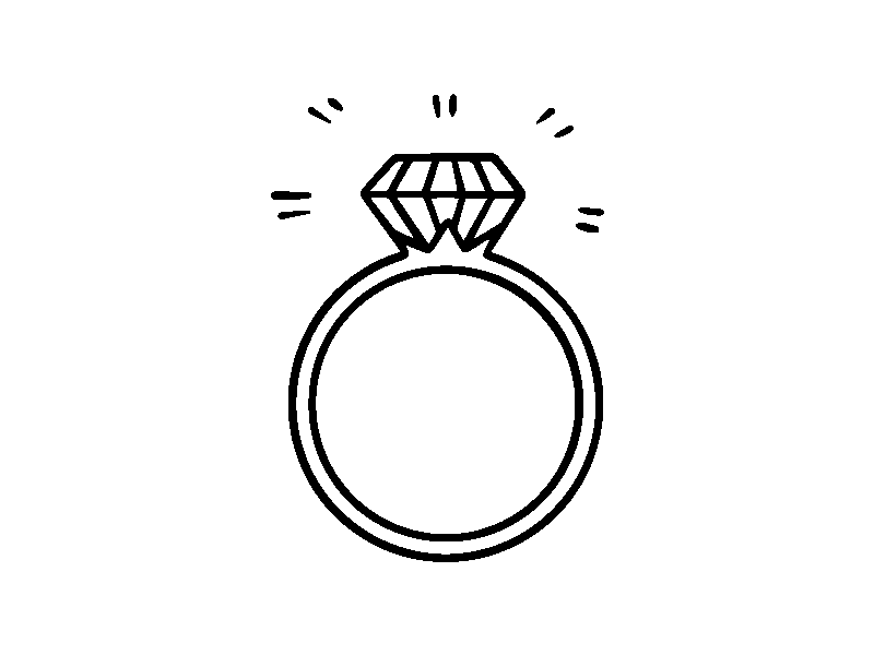 9张情人节钻戒简笔画图片-图5