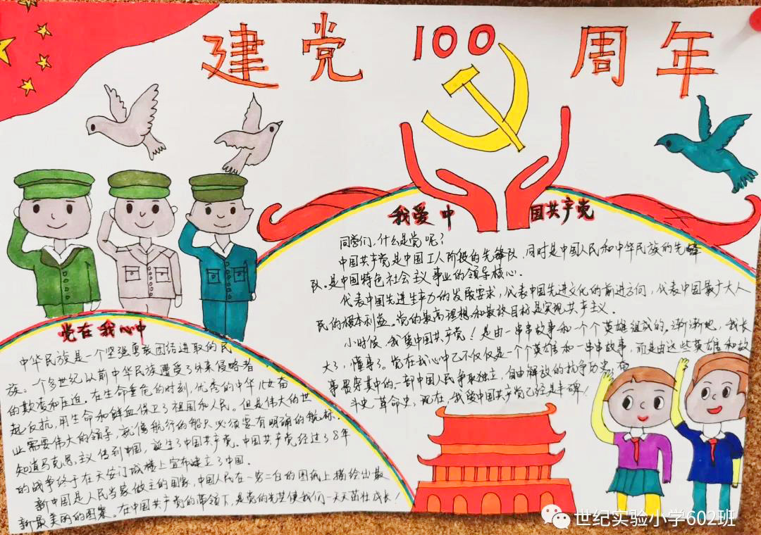  七一建党节100周年手抄报-图5