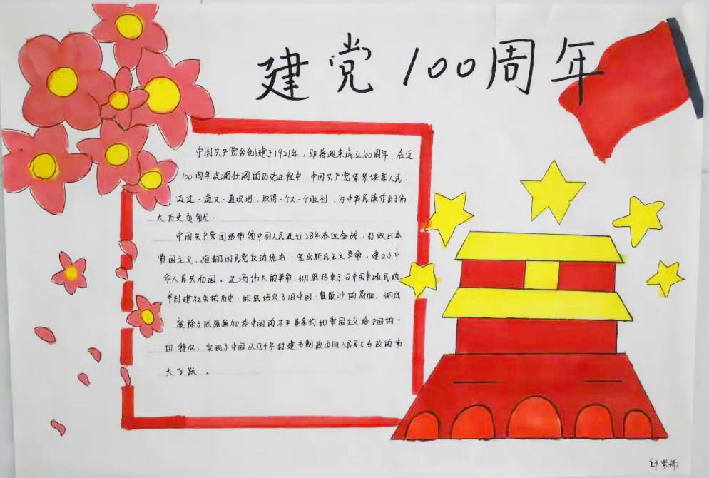 2021建党100周年手抄报-图5