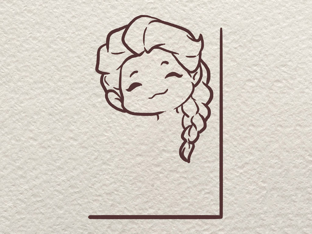 冰雪女王简笔画-图5