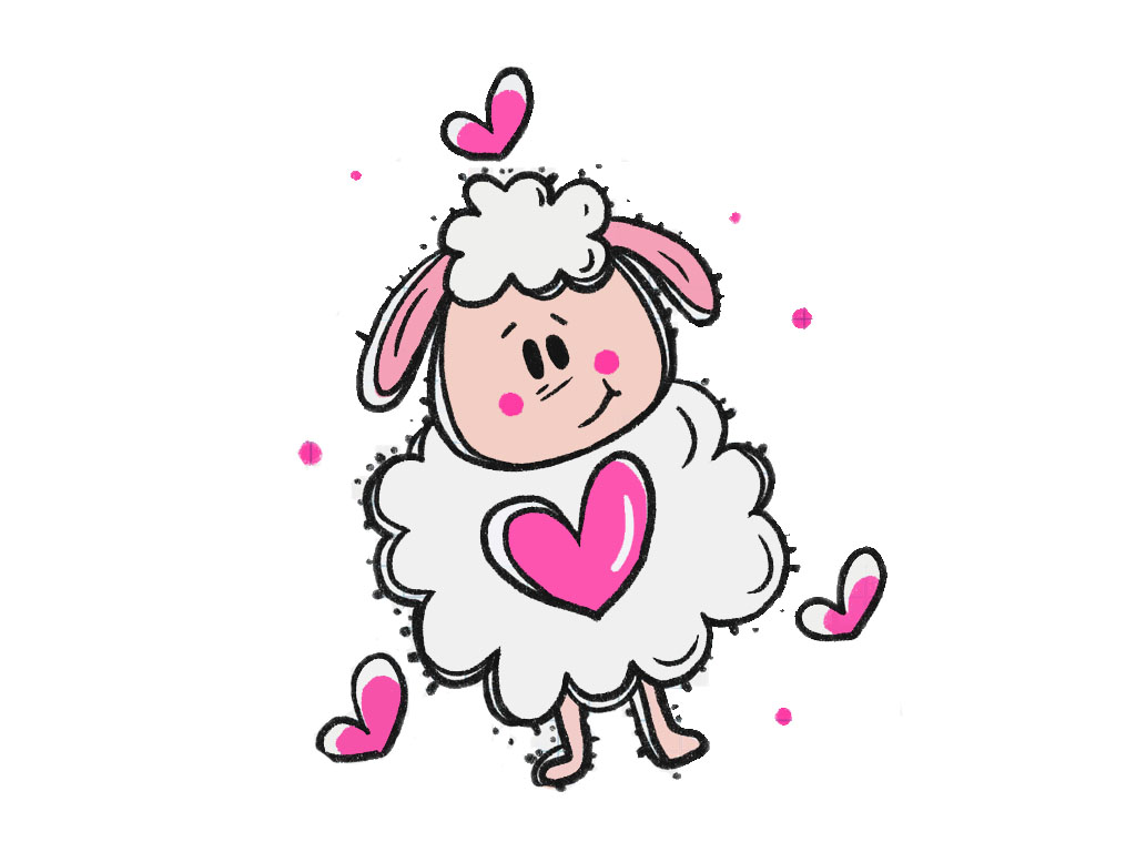 羊咩咩简笔画