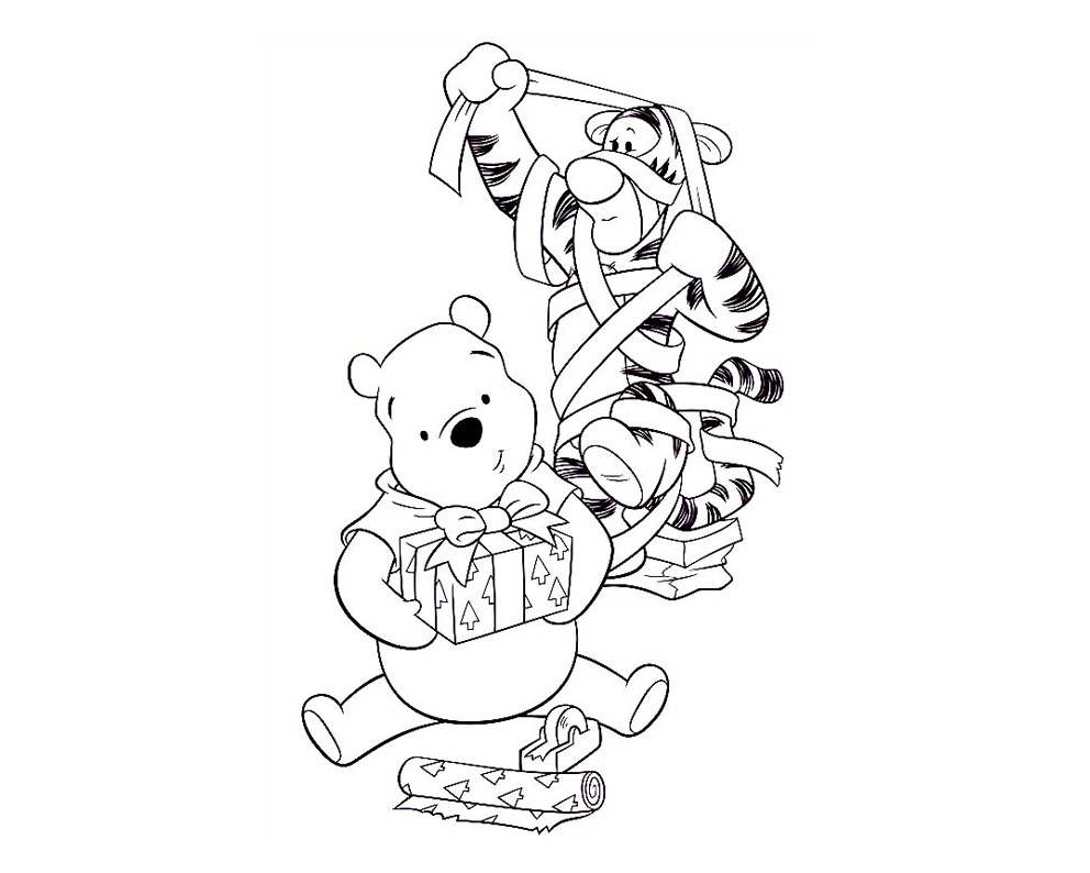 过圣诞节的小熊简笔画图片-图7