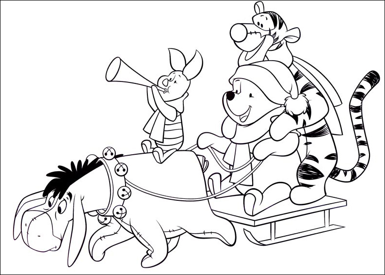 过圣诞节的小动物简笔画-图3