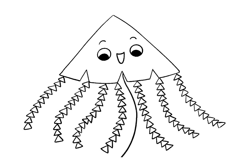 步骤7：相同方法画右边的小三角。