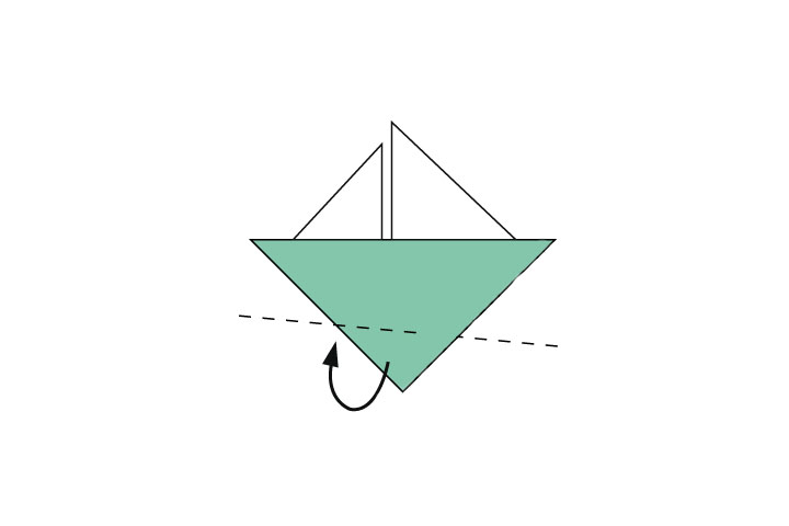 纸小船怎么折-图6