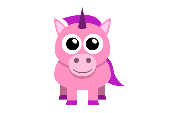 简单的独角兽怎么画