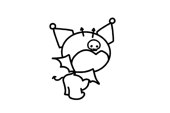 库洛米简笔画画法-图4