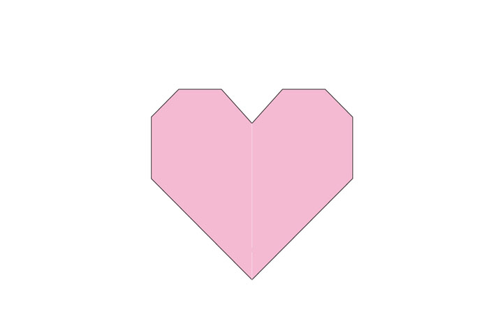 怎样用折纸折出心脏