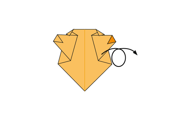 用纸折熊脸的方法-图6