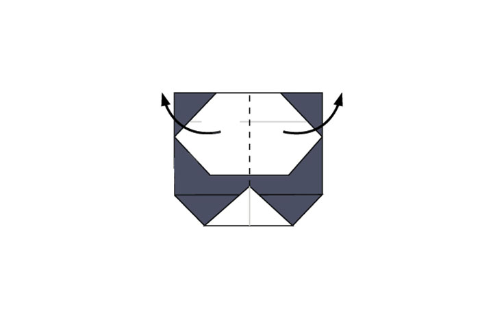 用纸折熊猫的方法-图8