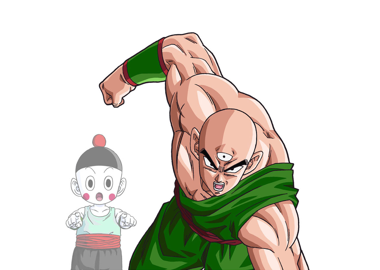 七龙珠Z中的天津饭简笔画