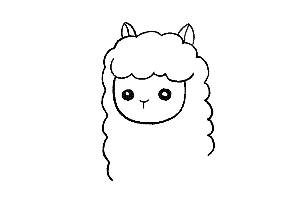 步骤4：再加上小小的耳朵