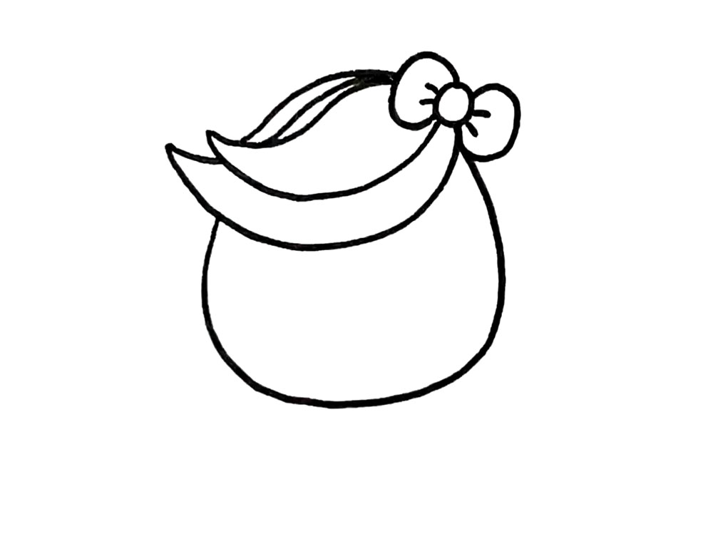 步骤5：小马的刘海就画好了。