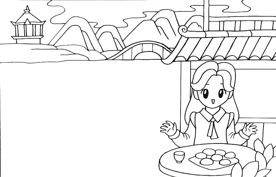 和“吃”有关的清明手抄报-图4