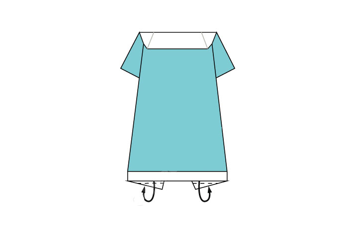 怎么用纸折连衣裙-图6