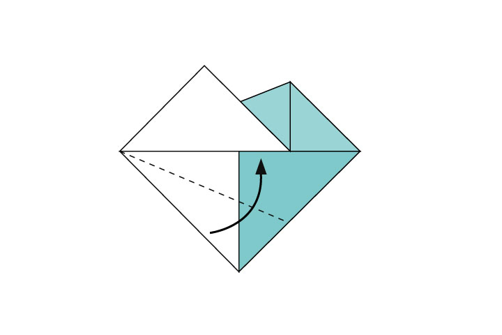用纸折小鱼的方法步骤-图5