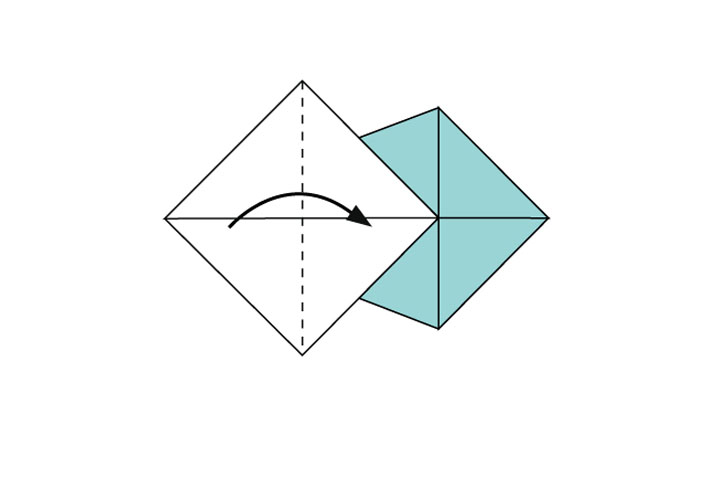 用纸折小鱼的方法步骤-图6