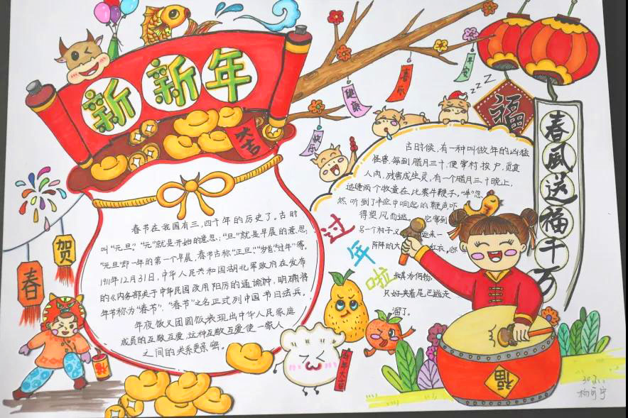 闹新春手抄报内容资料