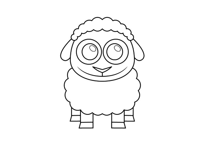 如何画可爱绵羊-图6