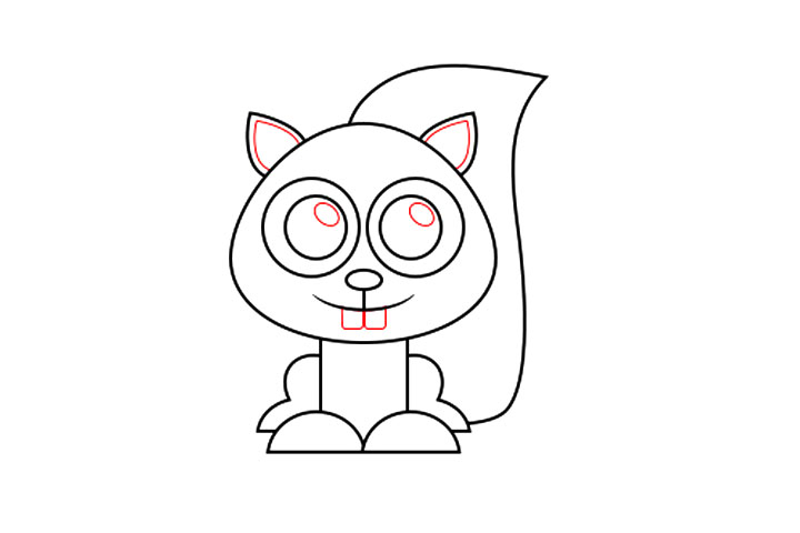 如何画大门牙松鼠-图5