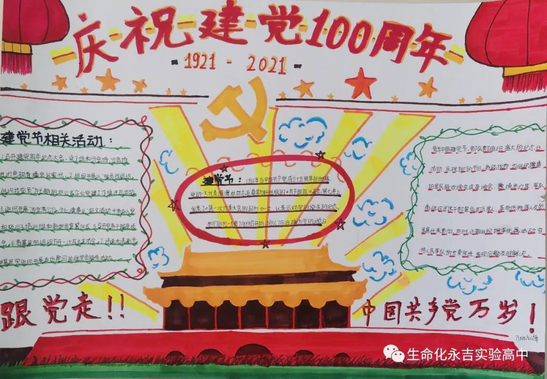 2021建党节手抄报-图4