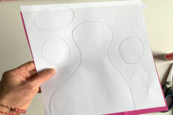 快乐的白母鸡剪贴画指导步骤-图2