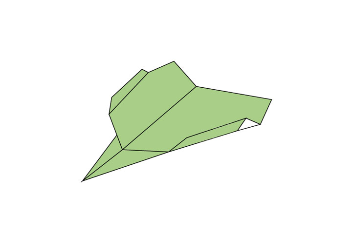 怎么折纸飞机最简单