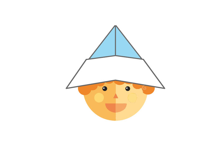 折纸帽子的步骤