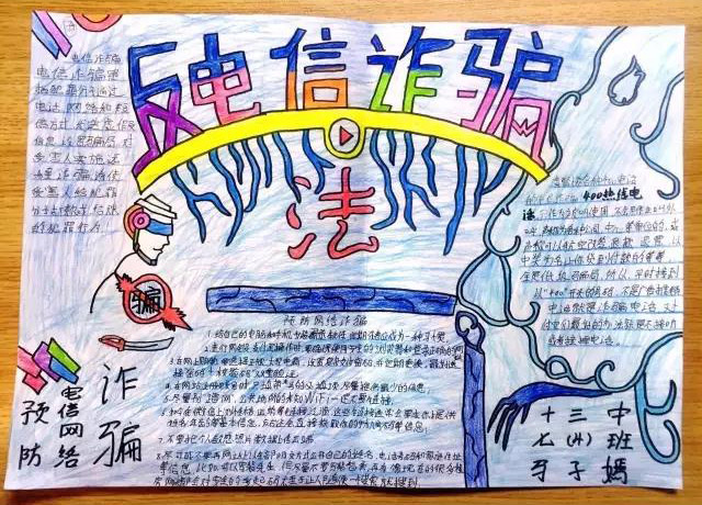 预防电信诈骗手抄报图片大全-图4